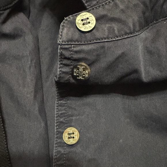 Tory Burch  Navy Midi Flare Dress Cotton size 8 - Picture 9 of 12